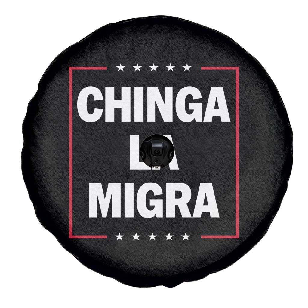 Funny Chinga La Migra Spare Tire Cover Star Stripes TS11 Print Your Wear
