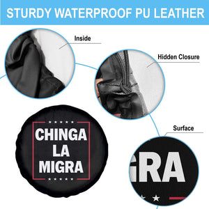 Funny Chinga La Migra Spare Tire Cover Star Stripes TS11 Print Your Wear
