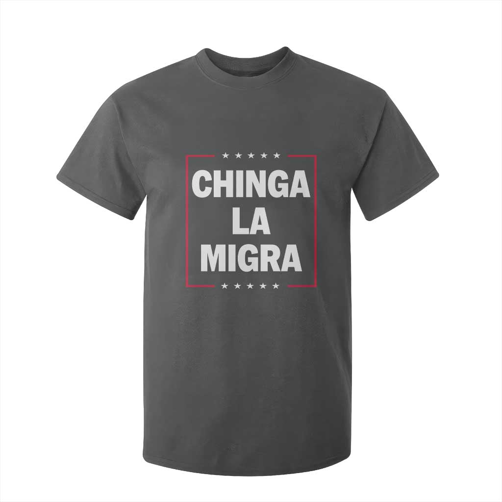 Funny Chinga La Migra T Shirt For Kid Star Stripes TS11 Dark Heather Print Your Wear