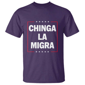 Funny Chinga La Migra T Shirt Star Stripes TS11 Purple Print Your Wear