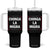 Funny Chinga La Migra Tumbler With Handle Star Stripes TS11 One Size: 40 oz Black Print Your Wear