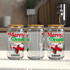Funny Christmas Beers Glass Can Merry Drunk I'm Christmas Santa TS11 Print Your Wear