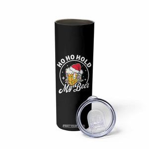 Funny Christmas Beers Skinny Tumbler Ho Ho Hold My Beer Vintage Mug Santa Hat TS11 Print Your Wear