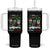Funny Christmas Wine Tumbler With Handle Dear Santa Just Bring Wine Winter Holiday TS11 One Size: 40 oz Black Print Your Wear