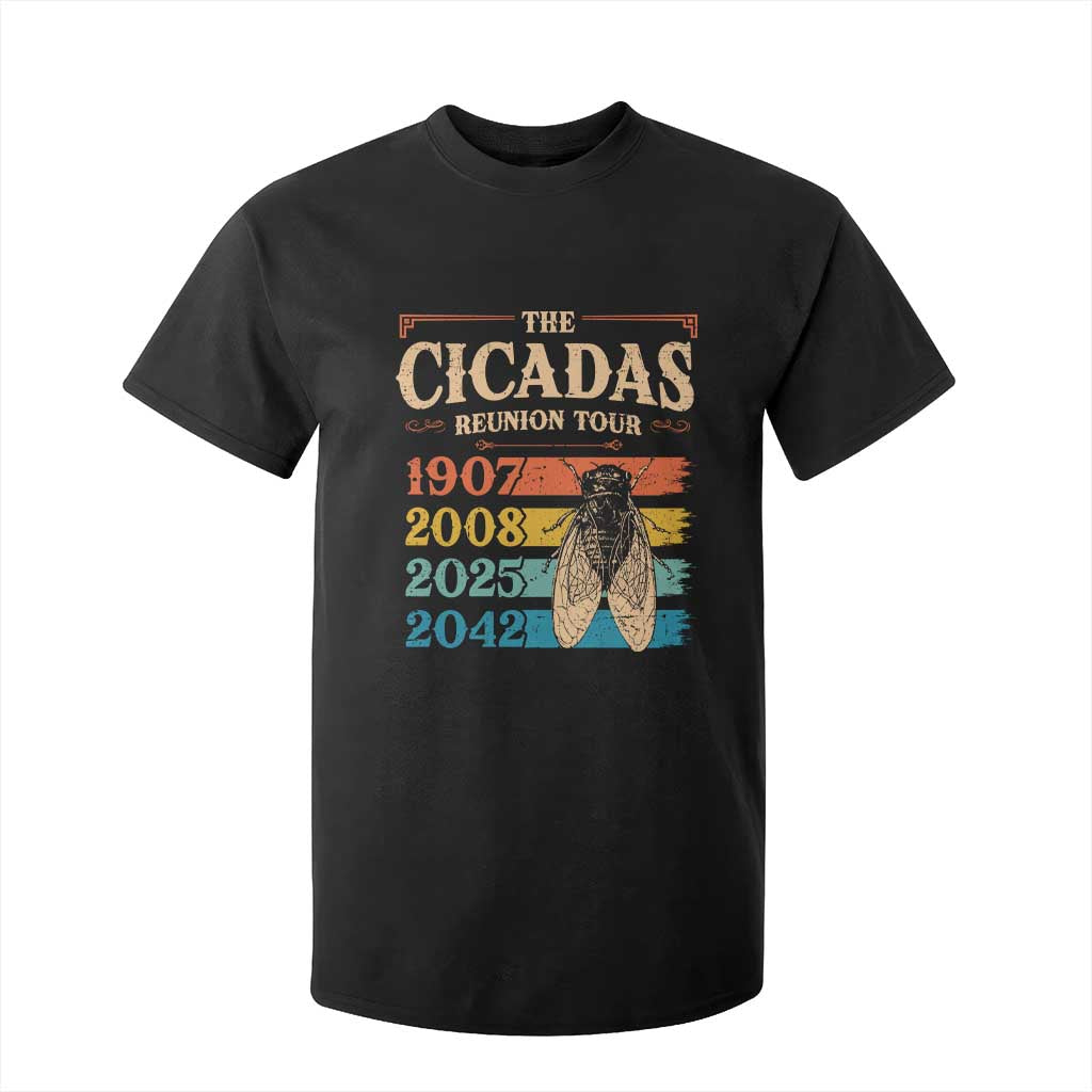Funny Cicada Brood XIV 2025 T Shirt For Kid Periodical Cicada Tour 1907 2008 2042 TS11 Black Print Your Wear