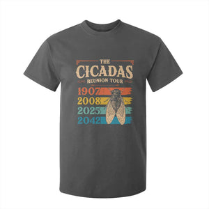 Funny Cicada Brood XIV 2025 T Shirt For Kid Periodical Cicada Tour 1907 2008 2042 TS11 Dark Heather Print Your Wear