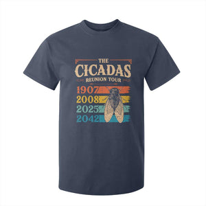 Funny Cicada Brood XIV 2025 T Shirt For Kid Periodical Cicada Tour 1907 2008 2042 TS11 Navy Print Your Wear