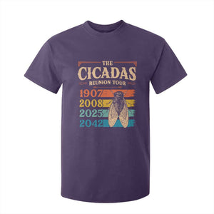 Funny Cicada Brood XIV 2025 T Shirt For Kid Periodical Cicada Tour 1907 2008 2042 TS11 Purple Print Your Wear