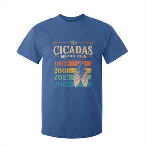 Funny Cicada Brood XIV 2025 T Shirt For Kid Periodical Cicada Tour 1907 2008 2042 TS11 Royal Blue Print Your Wear
