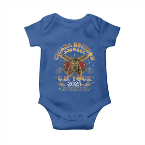 Funny Cicada Reunion US Tour 2025 Baby Onesie Over 201 Years In The Making Louder Than Ever TS11 Royal Blue Print Your Wear