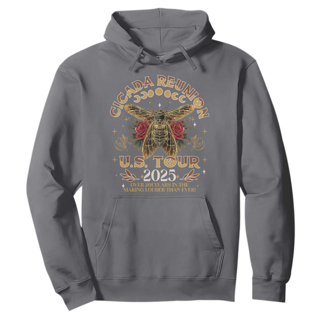 Funny Cicada Reunion US Tour 2025 Hoodie Over 201 Years In The Making Louder Than Ever TS11 Charcoal Print Your Wear