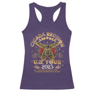 Funny Cicada Reunion US Tour 2025 Racerback Tank Top Over 201 Years In The Making Louder Than Ever TS11 Purple Print Your Wear