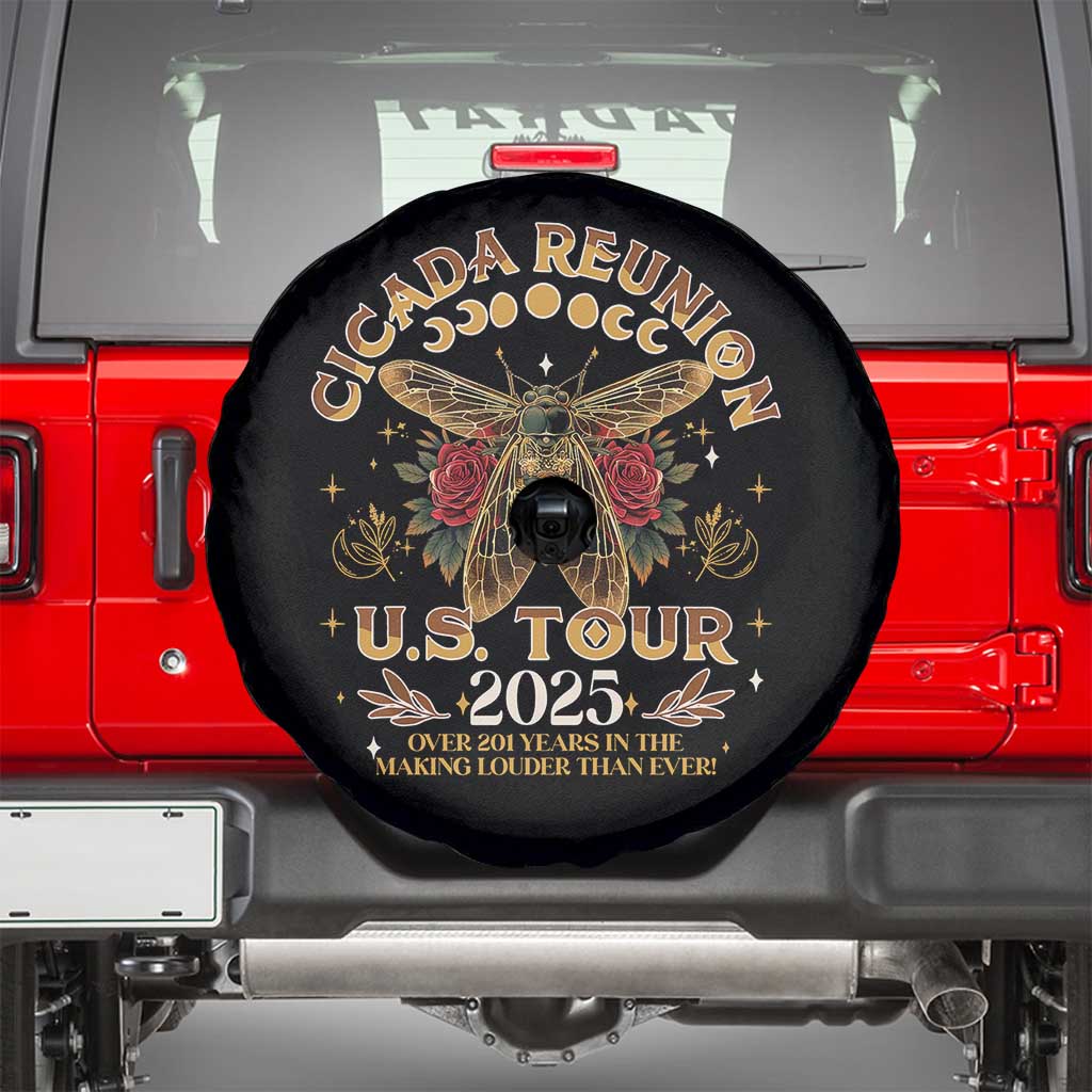Funny Cicada Reunion US Tour 2025 Spare Tire Cover Over 201 Years In The Making Louder Than Ever TS11 Black Print Your Wear