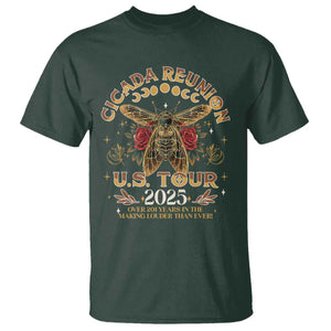 Funny Cicada Reunion US Tour 2025 T Shirt Over 201 Years In The Making Louder Than Ever TS11 Dark Forest Green Print Your Wear