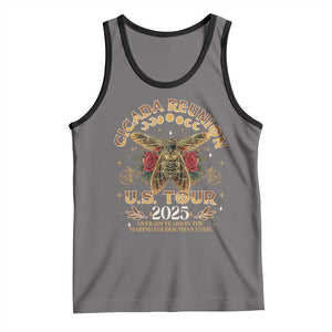 Funny Cicada Reunion US Tour 2025 Tank Top Over 201 Years In The Making Louder Than Ever TS11 Deep Heather Black Print Your Wear