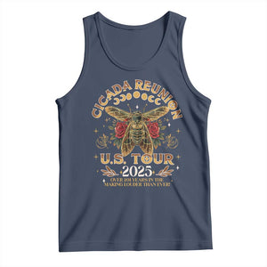 Funny Cicada Reunion US Tour 2025 Tank Top Over 201 Years In The Making Louder Than Ever TS11 Navy Print Your Wear