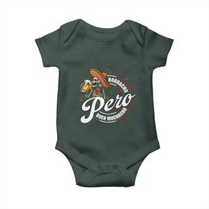 Funny Cinco De Mayo Baby Onesie Borracho Pero Buen Muchacho Mexican Skeleton With Beers TS11 Print Your Wear