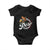 Funny Cinco De Mayo Baby Onesie Borracho Pero Buen Muchacho Mexican Skeleton With Beers TS11 Black Print Your Wear