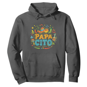 Funny Cinco De Mayo Father's Day Mexican Papacito Hoodie Sombrero Hat TS11 Dark Heather Print Your Wear