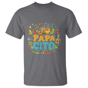 Funny Cinco De Mayo Father's Day Mexican Papacito T Shirt Sombrero Hat TS11 Charcoal Print Your Wear