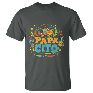 Funny Cinco De Mayo Father's Day Mexican Papacito T Shirt Sombrero Hat TS11 Dark Heather Print Your Wear