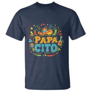 Funny Cinco De Mayo Father's Day Mexican Papacito T Shirt Sombrero Hat TS11 Navy Print Your Wear