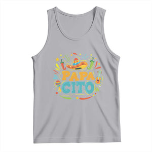 Funny Cinco De Mayo Father's Day Mexican Papacito Tank Top Sombrero Hat TS11 Athletic Heather Print Your Wear