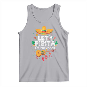 Funny Cinco De Mayo Pregnancy Announcement Tank Top Let's Fiesta I'm Pregnant Mexico Festival TS11 Athletic Heather Print Your Wear