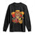 Funny Cinco De Mayo Sugar Skull Sombrero Hat Bow Long Sleeve Shirt TS11 Black Print Your Wear