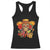 Funny Cinco De Mayo Sugar Skull Sombrero Hat Bow Racerback Tank Top TS11 Black Print Your Wear
