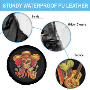 Funny Cinco De Mayo Sugar Skull Sombrero Hat Bow Spare Tire Cover TS11 Print Your Wear