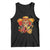 Funny Cinco De Mayo Sugar Skull Sombrero Hat Bow Tank Top TS11 Black Print Your Wear