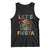 Funny Cinco De Mayo Tank Top Let's Fiesta Golden Eagle Mexico Flag TS11 Black Print Your Wear
