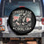 Funny Cowboy Dad Like A Regular Dad But Cooler Spare Tire Cover Western Country Dad Father's Day TS11 No hole Black Print Your Wear