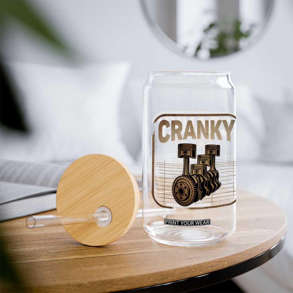 Funny Cranky Car Engine Crankshaft Cars Lover Mechanics Glass Can Fathers Day TS11 Print Your Wear