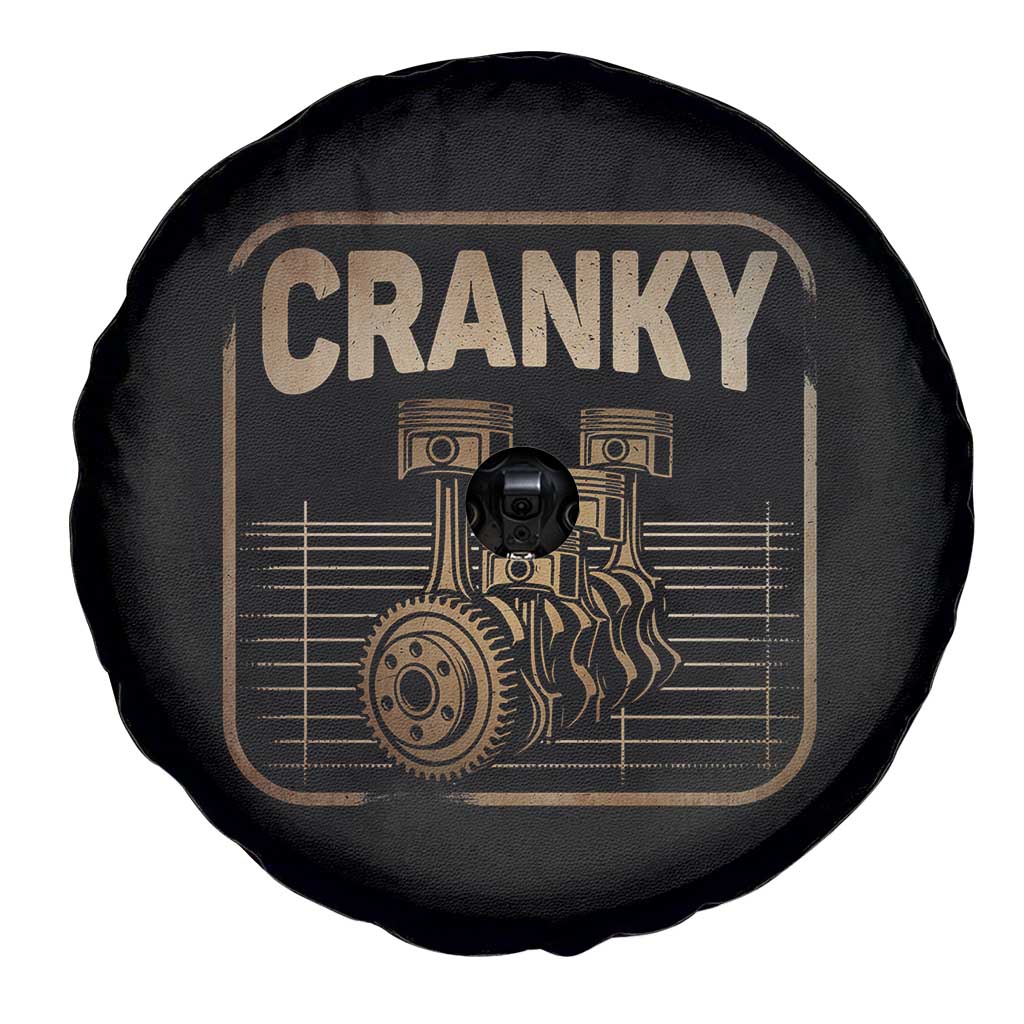 Funny Cranky Car Engine Crankshaft Cars Lover Mechanics Spare Tire Cover Fathers Day TS11 Print Your Wear