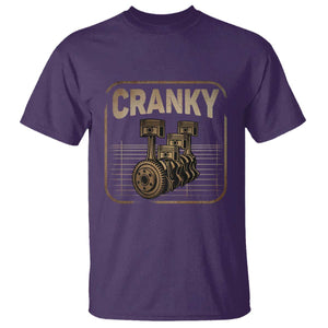 Funny Cranky Car Engine Crankshaft Cars Lover Mechanics T Shirt Fathers Day TS11 Purple Print Your Wear