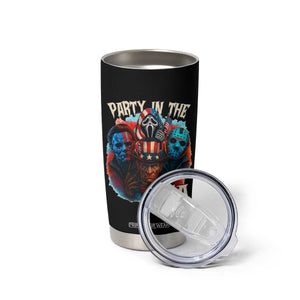 Funny Creepy 4th Of July Party In The USA Tumbler Cup 4th Of July Horror Movie Independence Day TS11 Print Your Wear