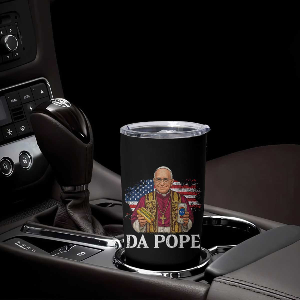 Funny Da Pope America Chicago Leo XIV Tumbler Cup Hotdog And Beer TS11 Print Your Wear