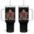 Funny Da Pope America Chicago Leo XIV Tumbler With Handle Hotdog And Beer TS11 One Size: 40 oz Black Print Your Wear