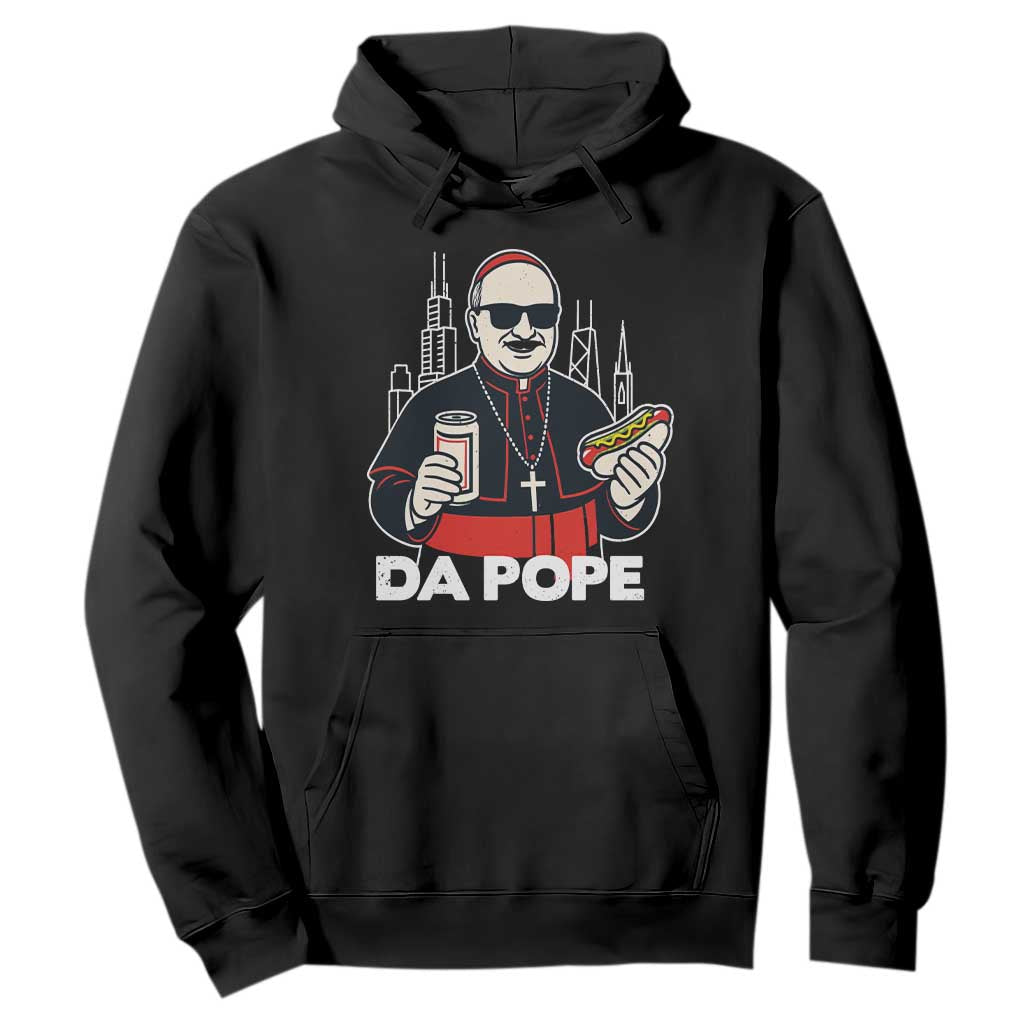 Funny Da Pope Chicago Hot Dog Hoodie 267th Pope Leo XIV TS02 Black Print Your Wear