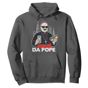Funny Da Pope Chicago Hot Dog Hoodie 267th Pope Leo XIV TS02 Dark Heather Print Your Wear