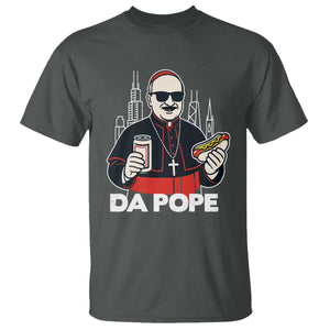Funny Da Pope Chicago Hot Dog T Shirt 267th Pope Leo XIV TS02 Dark Heather Print Your Wear