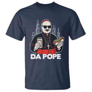 Funny Da Pope Chicago Hot Dog T Shirt 267th Pope Leo XIV TS02 Navy Print Your Wear