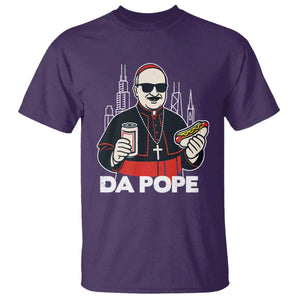 Funny Da Pope Chicago Hot Dog T Shirt 267th Pope Leo XIV TS02 Purple Print Your Wear