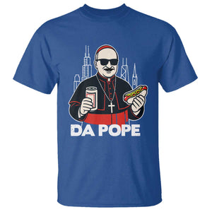 Funny Da Pope Chicago Hot Dog T Shirt 267th Pope Leo XIV TS02 Royal Blue Print Your Wear