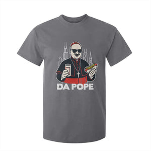 Funny Da Pope Chicago Hot Dog T Shirt For Kid 267th Pope Leo XIV TS02 Charcoal Print Your Wear