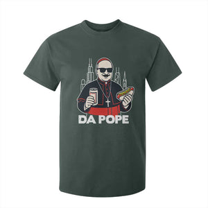 Funny Da Pope Chicago Hot Dog T Shirt For Kid 267th Pope Leo XIV TS02 Dark Forest Green Print Your Wear
