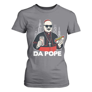 Funny Da Pope Chicago Hot Dog T Shirt For Women 267th Pope Leo XIV TS02 Charcoal Print Your Wear