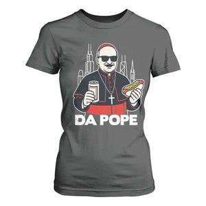 Funny Da Pope Chicago Hot Dog T Shirt For Women 267th Pope Leo XIV TS02 Dark Heather Print Your Wear